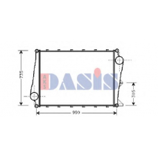 287100N AKS DASIS Интеркулер