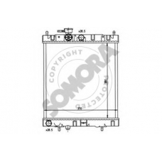 190840 SOMORA Радиатор, охлаждение двигателя