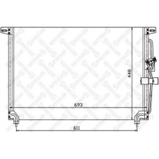 10-45048-SX STELLOX Конденсатор, кондиционер