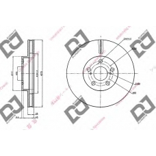 BD1952 DJ PARTS Тормозной диск