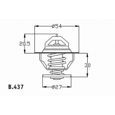 B.437.82 BEHR Термостат, охлаждающая жидкость