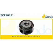 SCP10111 SANDO Ременный шкив, генератор
