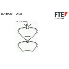 BL1351A2 FTE Комплект тормозных колодок, дисковый тормоз