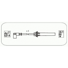 HR15 JANMOR Комплект проводов зажигания