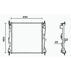 RM0385 EQUAL QUALITY Радиатор, охлаждение двигателя