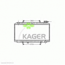 31-3163 KAGER Радиатор, охлаждение двигателя