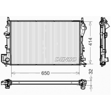 DRM20029 DENSO Радиатор, охлаждение двигателя