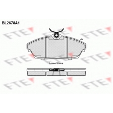 BL2678A1 FTE Комплект тормозных колодок, дисковый тормоз