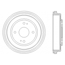 MBD122 MINTEX Тормозной барабан