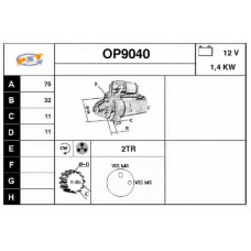 OP9040 SNRA Стартер