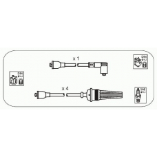 CPS4 JANMOR Комплект проводов зажигания
