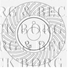BBD5812S BORG & BECK Тормозной диск