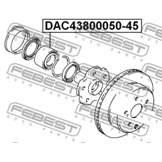DAC43800050-45 FEBEST Подшипник ступицы колеса