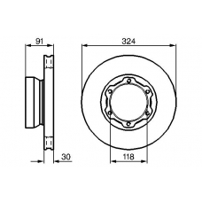 0 986 478 457 BOSCH Тормозной диск