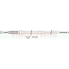 433097B BENDIX Трос, стояночная тормозная система