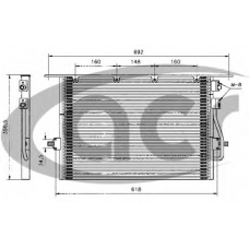 300041 ACR Конденсатор, кондиционер