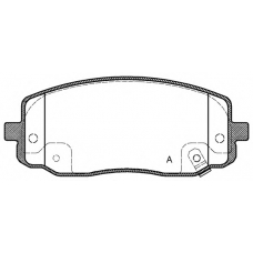 BPA1133.02 OPEN PARTS Комплект тормозных колодок, дисковый тормоз