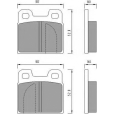 AC460981D AC Delco Комплект тормозных колодок, дисковый тормоз