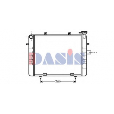 150170N AKS DASIS Радиатор, охлаждение двигателя