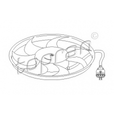 207 210 TOPRAN Вентилятор, охлаждение двигателя