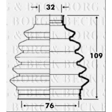 BCB6091 BORG & BECK Пыльник, приводной вал