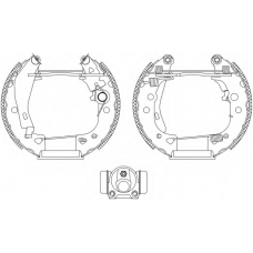 8DB 355 003-801 HELLA PAGID Комплект тормозных колодок