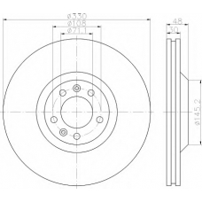 8DD 355 110-771 HELLA Тормозной диск