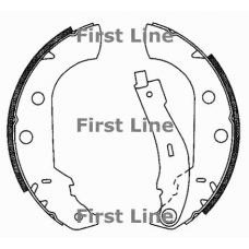 FBS593 FIRST LINE Комплект тормозных колодок