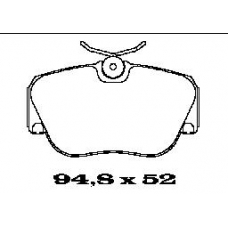 BL1219B4 FTE Комплект тормозных колодок, дисковый тормоз