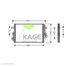 94-6180 KAGER Конденсатор, кондиционер