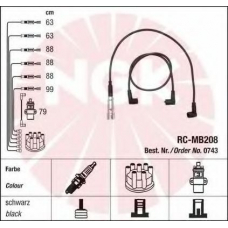 0743 NGK Комплект проводов зажигания