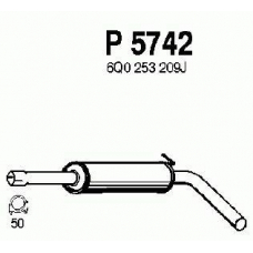 P5742 FENNO Средний глушитель выхлопных газов