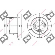 BD1487 DJ PARTS Тормозной диск