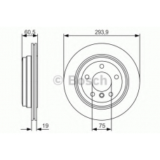 0 986 479 R34 BOSCH Тормозной диск