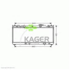 31-1872 KAGER Радиатор, охлаждение двигателя