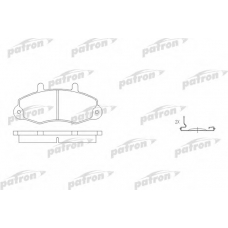 PBP700 PATRON Комплект тормозных колодок, дисковый тормоз