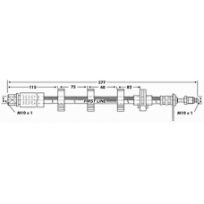 FBH6685 FIRST LINE Тормозной шланг