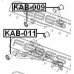 KAB-009 FEBEST Подвеска, рычаг независимой подвески колеса