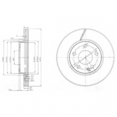 BG3845 DELPHI Тормозной диск