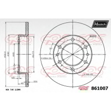 861007.0000 MAXTECH Тормозной диск