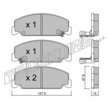 392.0 TRUSTING Комплект тормозных колодок, дисковый тормоз