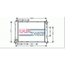 2700261 KUHLER SCHNEIDER Радиатор, охлаждение двигател