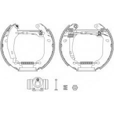 8DB 355 004-711 HELLA Комплект тормозных колодок