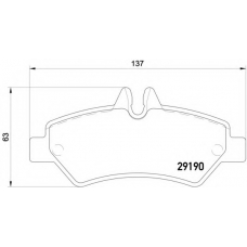 MDB2802 DON Комплект тормозных колодок, дисковый тормоз