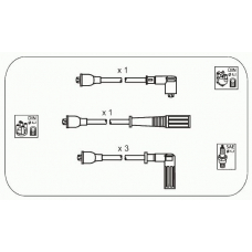 FAS5 JANMOR Комплект проводов зажигания