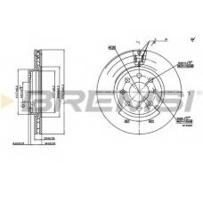 DBB304V BREMSI Тормозной диск