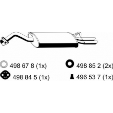 204156 ERNST Глушитель выхлопных газов конечный