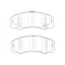 WBP23250A WAGNER LOCKHEED Комплект тормозных колодок, дисковый тормоз