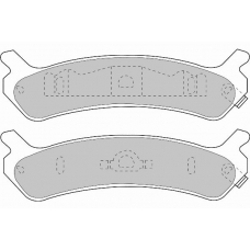 FD6651A NECTO Комплект тормозных колодок, дисковый тормоз