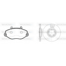 82923.01 WOKING Комплект тормозов, дисковый тормозной механизм